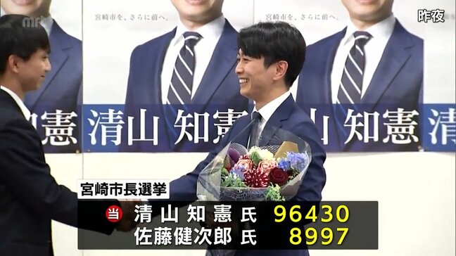 宮崎市長選挙 清山知憲氏 ２期目の当選|TBS NEWS DIG