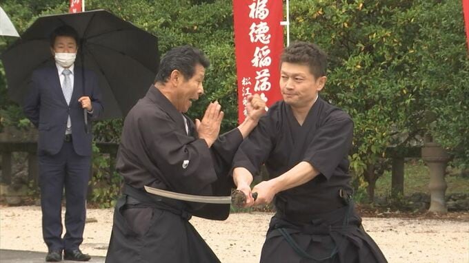 「エイッ！」松江に伝わる不傳流居相術 コロナ収束願い演武　　　|　BSSニュース | BSS山陰放送