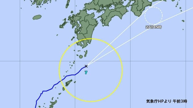 1時間30ミリの激しい雨を観測　台風7号が種子島・屋久島の南沖を北上　鹿児島|TBS NEWS DIG