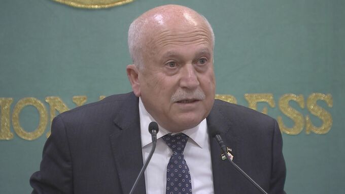 パレスチナ経済相が都内で会見　「最優先事項は戦争を止めること」|TBS NEWS DIG