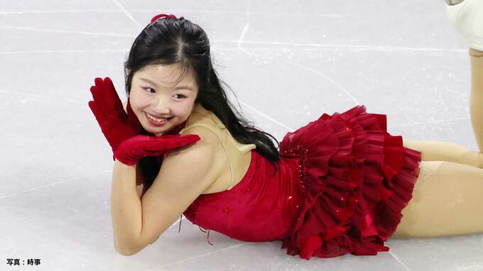 フィギュア界日本最年少銅メダル・中井亜美「4年後またこの舞台に戻って。良い景色を」華やかな演技で会場魅了【エキシビション】|TBS NEWS DIG
