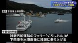 大雨などで川の河口付近に土砂がたまっていたか　下田港で伊豆諸島へのフェリーが座礁＝静岡県|TBS NEWS DIG
