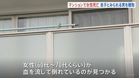 「母が血を流して倒れている」埼玉・八潮市のマンションで女性死亡 警察官がベランダから突入 息子とみられる男を逮捕|TBS NEWS DIG