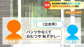 園児に「一生来んといて」 虐待10件と不適切保育18件を園の調査で確認 “給食4時間”で園児が失禁 県と市が特別監査の認定こども園 三重・桑名市|TBS NEWS DIG