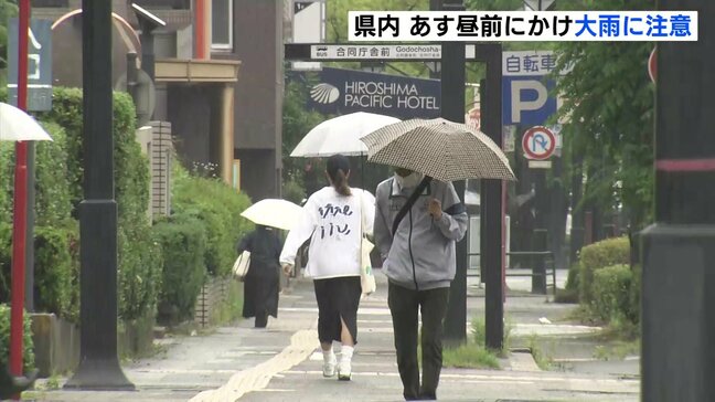 11日昼前にかけ大雨に注意　梅雨前線北上に伴い　10日午後にはJR呉線の一部で計画運休　広島|TBS NEWS DIG