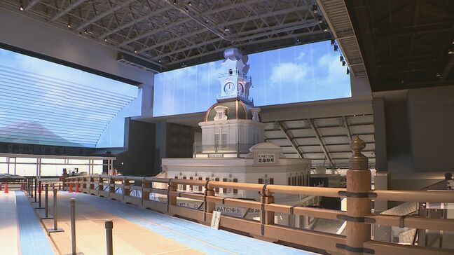 江戸東京博物館リニューアルオープン“100日前”イベント 内部の様子を特別公開　明治時代・銀座のシンボルは高さ26m原寸大で再現　オープンは来年3月|TBS NEWS DIG