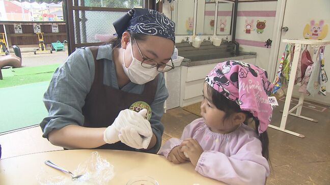 幼稚園児がおにぎり作りに挑戦 好きな具材でギュッギュ 大分|TBS NEWS DIG