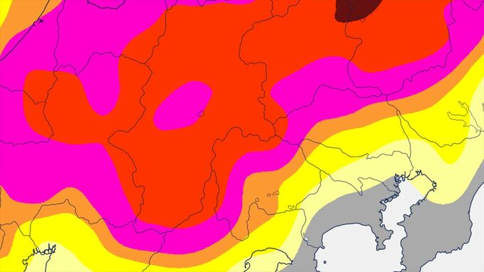【気象情報】関東甲信地方　20日昼過ぎ～夜遅くにかけ　雷を伴った激しい雨や非常に激しい雨の降る所が　警報級の可能性も　【雨と風のシミュレーション・発雷確率】　|　山梨のニュース | ＵＴＹテレビ山梨