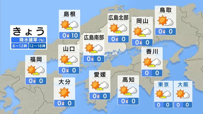 【きょう2/25(火)広島天気】高野で－１６．５℃を記録　北海道に次ぐ全国４番目の冷え込み　日中は寒さ緩む　一日の寒暖差に要注意　　|　RCC NEWS | 広島ニュース | RCC中国放送