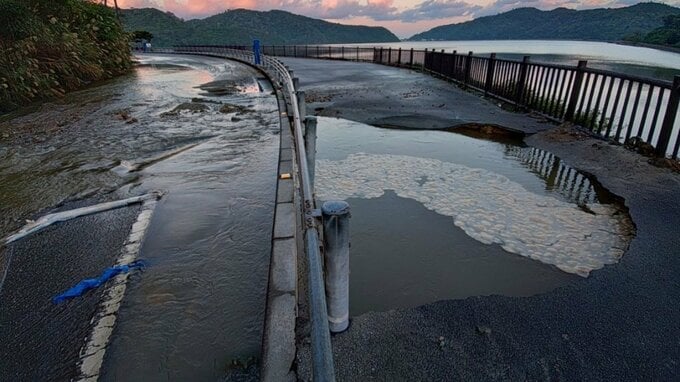 導水管破裂直後