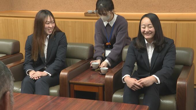 「メダルを」ながとブルーエンジェルス　平野・大谷両選手がパリ五輪出場報告　|　山口のニュース・天気・防災｜tys NEWS｜ｔｙｓテレビ山口