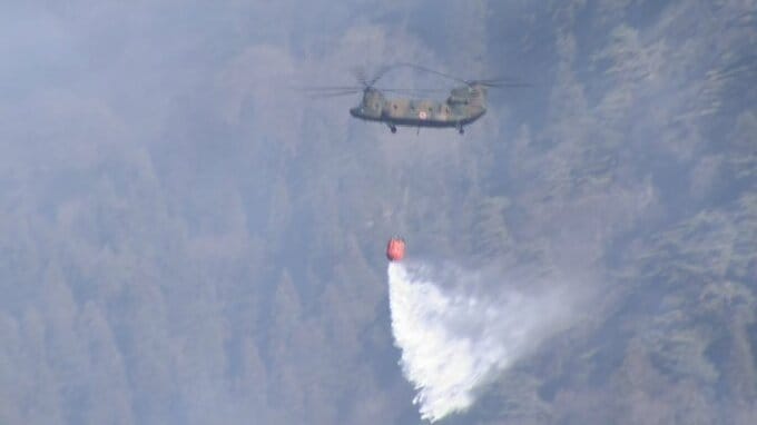 扇山の山林火災　延焼拡大の危険なくなり鎮圧　鎮火に向けて消火活動は継続　これまでに約396ヘクタール焼失　山梨　|　山梨のニュース | ＵＴＹテレビ山梨