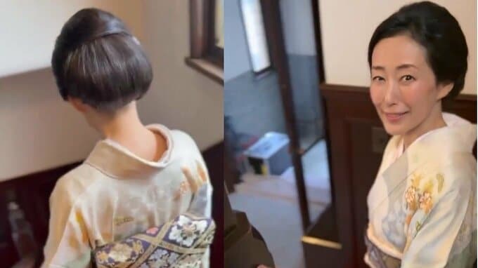 【 木村多江 】和装で洋館を歩く「また　お着物着たいなぁ」　後ろ姿にフォロワー称賛「思わずついていってしまいます」|TBS NEWS DIG