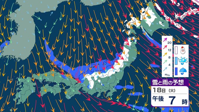 【大雪情報】今季一番の「寒気」が流入へ…　17日夜～19日にかけて　平地でも積雪なるか　青森県津軽と三八上北の山沿いでは明日18日に「大雪警報」が出される可能性も…【雪・雨・風シミュレーション】|TBS NEWS DIG