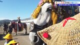 伝統行事「チャグチャグ馬コ」への理解を深めるため、小学生が装束をまとった馬とふれあう 岩手・滝沢市|TBS NEWS DIG