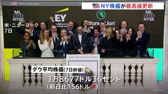NY市場・ダウ平均株価が史上最高値を更新　3万8677ドル36セントで取引終える| TBS CROSS DIG with Bloomberg