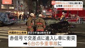 東京・赤坂の交差点で9人死傷事故 内閣府公用車は“法定速度を上回る速さ”“赤信号になり1分以上経って交差点に進入”|TBS NEWS DIG