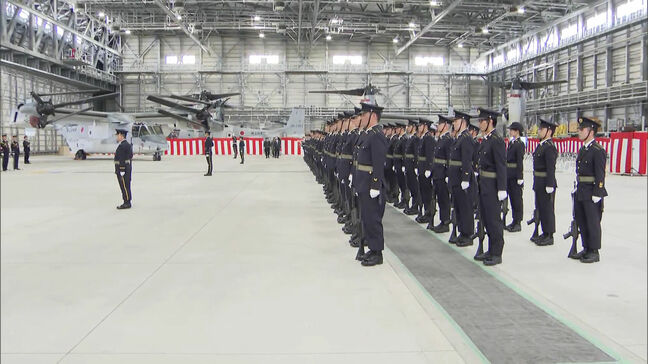 陸自オスプレイ配備完了の佐賀駐屯地で開設記念式典 日米共同訓練にもオスプレイ参加へ|TBS NEWS DIG