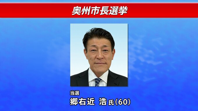 【速報】奥州市長選挙　新人の郷右近浩氏が初当選　岩手　|　IBC NEWS | IBC岩手放送