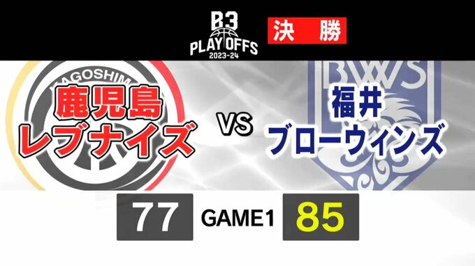 B3優勝かけたプレーオフ初戦　レブナイズは福井に敗れる　鹿児島　|　鹿児島のニュース｜MBC NEWS｜南日本放送