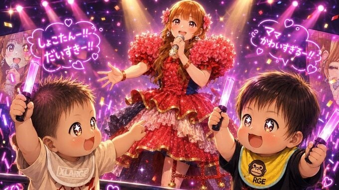 【 中川翔子 】ライブに「双子が観にきてくれた」「夢叶って不思議」〝状況が「推しの子」みたい〟イメージ画をAI生成|TBS NEWS DIG