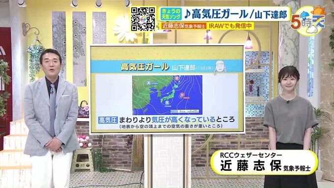 【9/7･8(土日) 広島天気】おおむね晴れて厳しい残暑続く 35℃以上の猛暑になるところも　今の気候にぴったりな曲　|　RCC NEWS | 広島ニュース | RCC中国放送