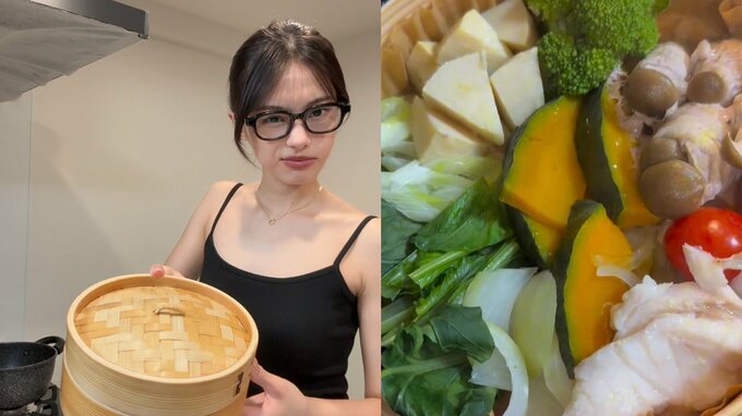 【 安斉星来 】　「私のプライベートな時間でしたとさっ」眼鏡姿の素顔で晩酌用蒸し料理を堪能　愛猫を抱きしめる自宅オフショットも|TBS NEWS DIG