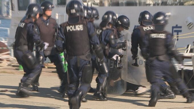 テロリスト侵入を水際で防ぐ　関門港でテロ対策訓練　20機関80人参加|TBS NEWS DIG