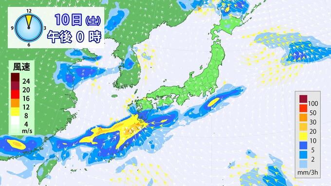 雨と風の予想　10日（土）～15日（木）　|TBS NEWS DIG
