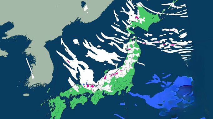 【大雪情報】21日から5日間は大雪のおそれ　東北・北陸70cm、近畿50cm、北海道・関東甲信・東海・中国40cm予想【最新 雪と雨のシミュレーション】|TBS NEWS DIG