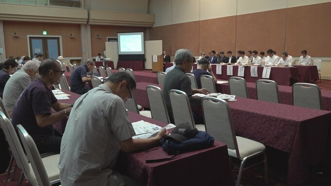 「国策に協力するなら絶対安全協定書に国の判子を…」2024年9月までに操業予定の「使用済み核燃料中間貯蔵施設」に関する県民説明会　立地自治体の青森県むつ市で開催　|　青森のニュース│ATV NEWS│青森テレビ