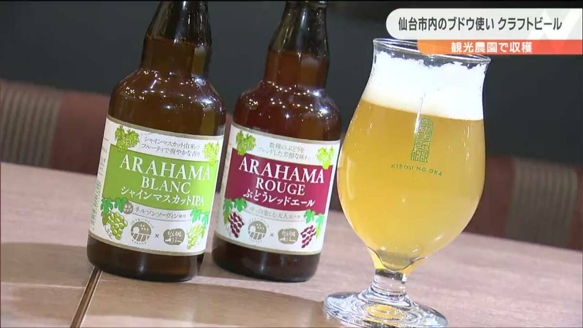 牛タン店経営“利久”が作ったクラフトビール誕生 仙台産ぶどう使用の