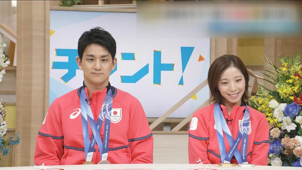 りくりゅうペア 仲直りの“必殺技”にシナモンロール”!? 息の合ったペアだと思う？の質問に…三浦璃来選手｢「私たち以上に仲いいペアはいないんじゃないか｣【秘蔵映像】