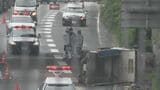 国道に｢トラックが落下｣ 運転していた55歳男性が重傷 ガードレールにぶつかり｢のり面｣から… 名古屋･緑区|TBS NEWS DIG