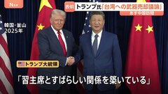 「習主席は望まないだろう」トランプ大統領、米中首脳会談で台湾への武器売却を議論へ　あすから中国訪問予定 イーロン・マスク氏やティム・クックCEOも同行| TBS CROSS DIG with Bloomberg