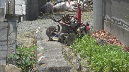 耕運機に右足を巻き込まれる 80代男性がケガ 現場は40㎝ほどの段差 