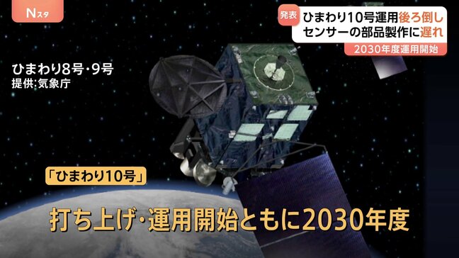 「ひまわり10号」打ち上げ・運用開始約1年後ろ倒しへ　最新センサーの部品の製作に遅れ　線状降水帯・台風の情報改善時期にも影響の可能性|TBS NEWS DIG