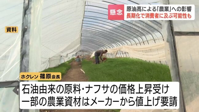 原油高は農業にまで…すでに資材メーカーから値上げ要請「消費者に向けても影響が大きく出てくるのでは」JAグループ北海道が懸念|TBS NEWS DIG