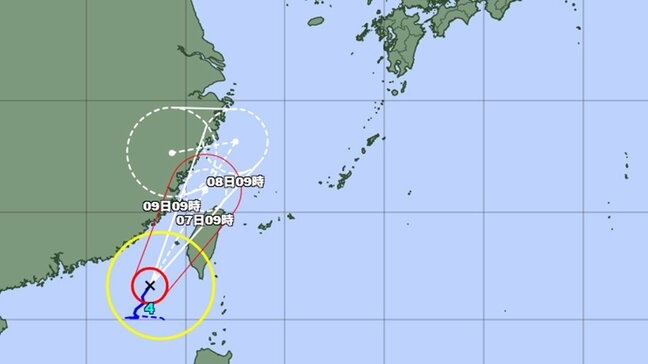 【台風情報】台風4号は今後も勢力を増し北上も日本から離れる予想　最大瞬間風速45メートルに　今後の進路と勢力は　気象庁|TBS NEWS DIG