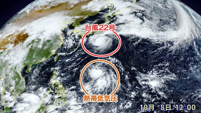 【台風22号】特別警報級の台風となる可能性 【新たな台風のたまご】3連休に日本へ近づくおそれ　|　福岡のニュース｜RKB NEWS｜RKB毎日放送
