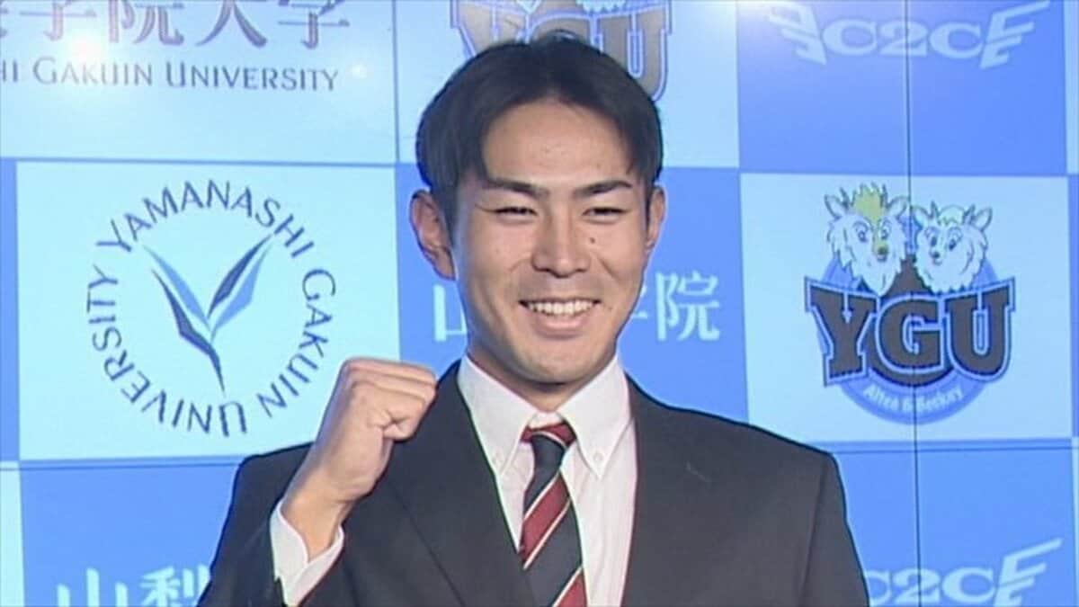 「チームの強みになれる選手になりたい」日本ハムから3位指名 山梨学院大 宮崎一樹選手が抱負 TBS NEWS DIG