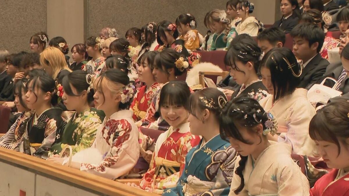 ｢社会人として頑張ろうと思う｣ 成人の日 名古屋市内で｢二十歳の集い｣ 今年度名古屋市内で20歳を迎えるのは約2万1000人