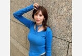 【 中川安奈 】 「だんだん涼しくなってきてしあわせ〜　秋ですねっ」　ブルーコーデのオフショット公開|TBS NEWS DIG
