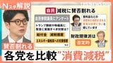 “消費減税”はポピュリズムか？有効な物価高対策か？ 各党を比較 財源どこから？【Nスタ解説】|TBS NEWS DIG