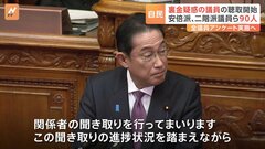 岸田総理「党で関係者への聞き取りをおこなう」弁護士交え対面形式で聞き取り開始　全議員を対象にアンケートも実施へ| TBS CROSS DIG with Bloomberg
