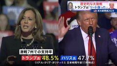 激戦7州の世論調査、トランプ氏が0.8ポイントわずかにリード　歴史的接戦に【アメリカ大統領選】| TBS CROSS DIG with Bloomberg