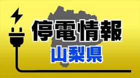 【速報】山梨県内3市町で約1万3000軒が停電　8日午後9時20分現在|TBS NEWS DIG