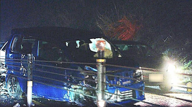 三陸沿岸道路の下り線で車2台が衝突する事故　3人がけが　現場は4時間以上の通行止めに　青森県八戸市|TBS NEWS DIG