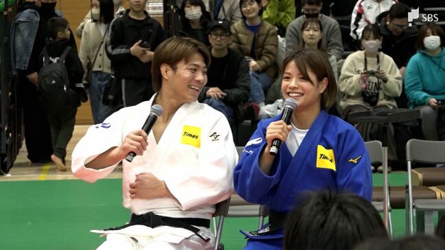 阿部一二三・詩兄妹がゲスト登場　全日本学生柔道男女混合団体大会＝静岡・沼津市|TBS NEWS DIG