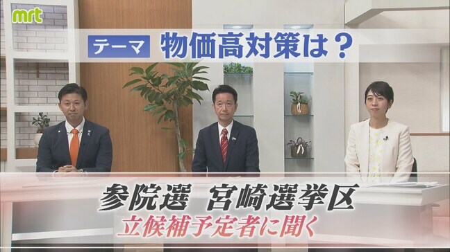 参議院選挙 宮崎選挙区　立候補予定者に聞く　【テーマ】物価高対策|TBS NEWS DIG